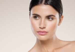 Woman looks stunning with her refreshed skin after Secret RF microneedling treatment.