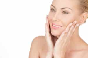 Middle aged woman has an amazing complexion after regular glass skin facials